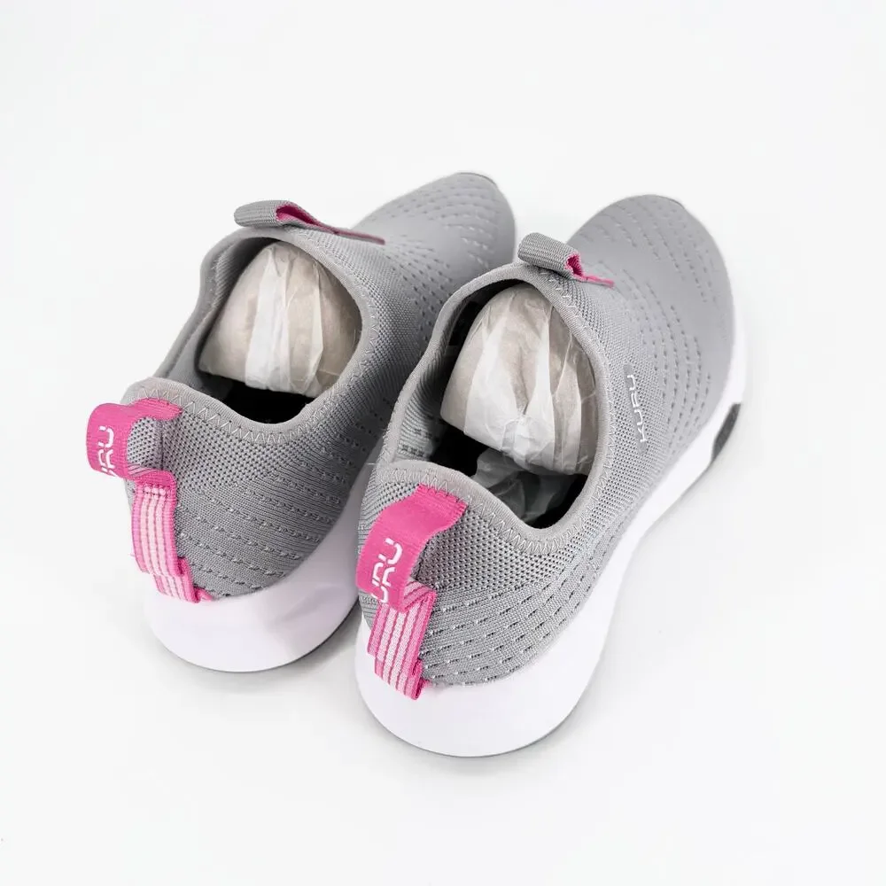 KURU ATOM Slip On Womens 9 Gray Pink Orthopedic Walking Shoes NWOB Comfort